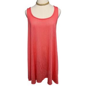 Jordan Taylor mesh lightweight tank dress tunic swim cover-up coral size XL